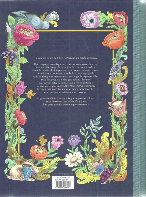 Verso de l'album La princesse Peau d'Âne
