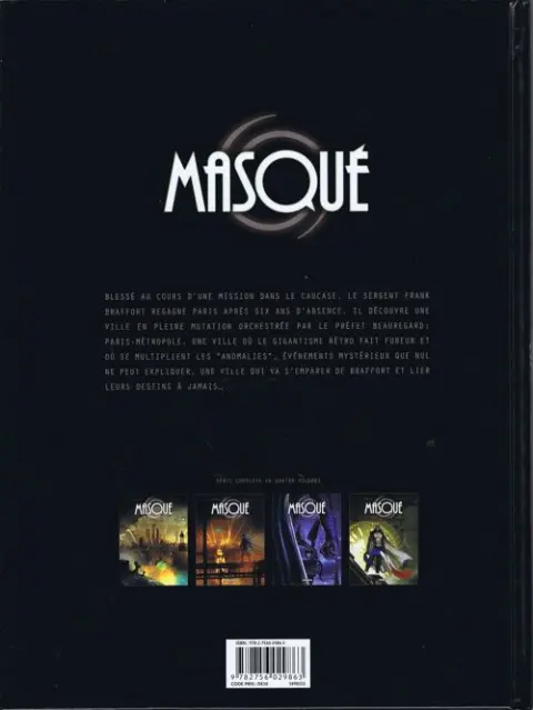 Verso de l'album Masqué Tome 4 Le préfet spécial