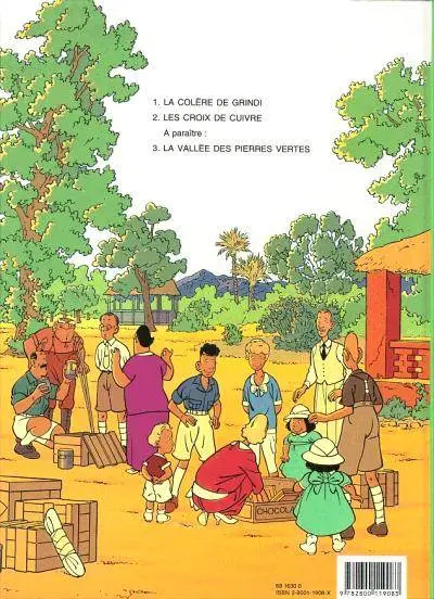 Verso de l'album Alice et Léopold Tome 2 Les croix de cuivre
