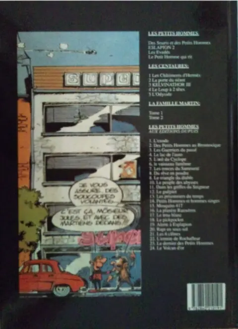 Verso de l'album Les Petits hommes Soleil / Jourdan Tome 2 Eslapion 2