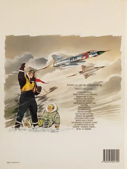 Verso de l'album Tanguy et Laverdure Tome 16 La terreur vient du ciel