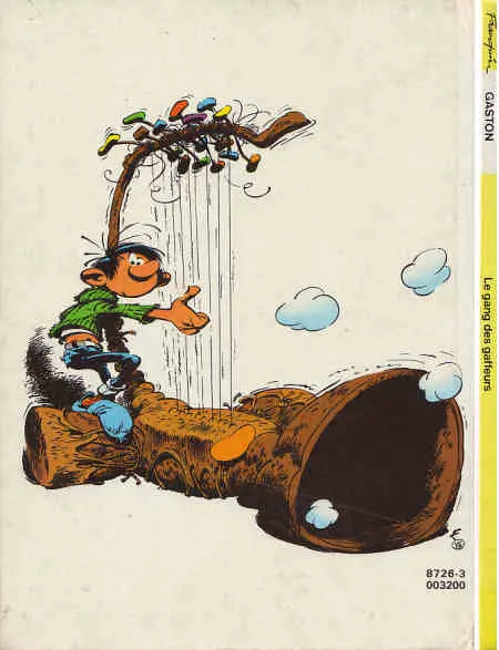 Verso de l'album Gaston Tome 12 Le gang des gaffeurs