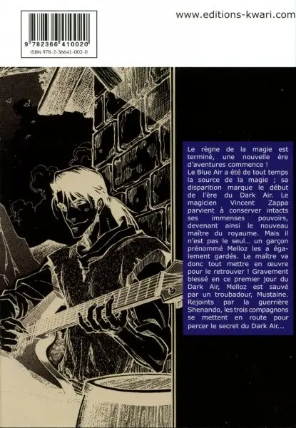 Verso de l'album Dark Air 1