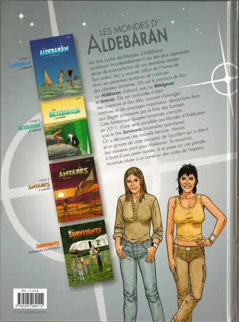Verso de l'album Antarès Épisode 4
