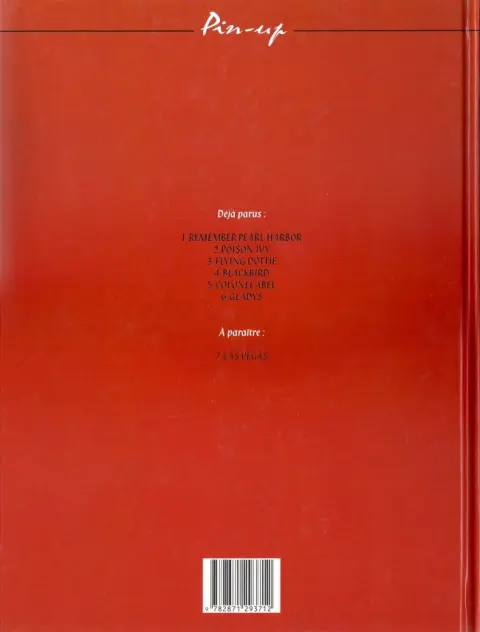 Verso de l'album Pin-up 4 Blackbird