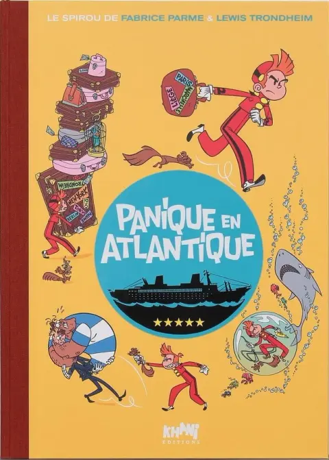 Couverture de l'album Spirou et Fantasio - Une aventure de... / Le Spirou de... Tome 6 Panique en Atlantique