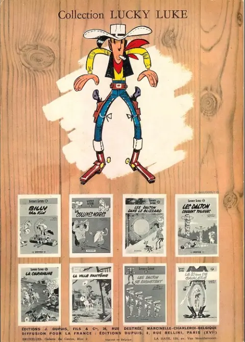 Verso de l'album Lucky Luke Tome 26 Les Dalton se rachètent