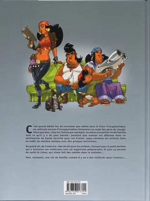 Verso de l'album L'Honneur des Tzarom Tome 1 Cellules familiales