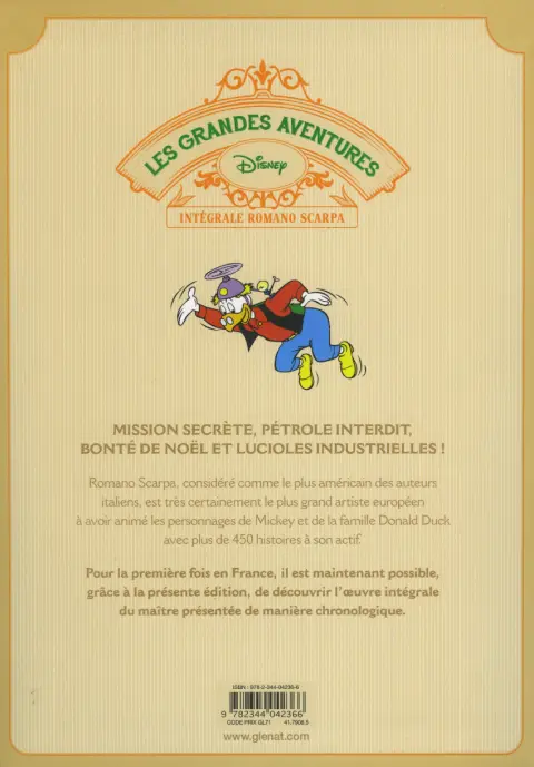 Verso de l'album Les Grandes aventures Disney Tome 8 1962/1963 : Oncle Picsou contre Lord Hambar et autres histoires