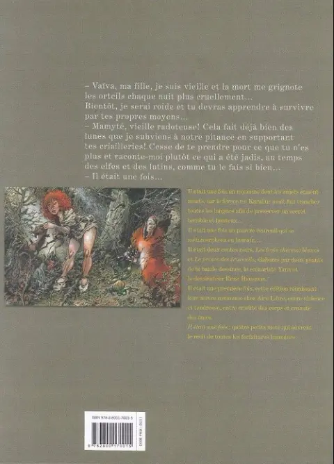 Verso de l'album Sortilèges et méchanteries