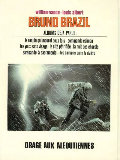 Verso de l'album Bruno Brazil Tome 8 Orage aux Aléoutiennes
