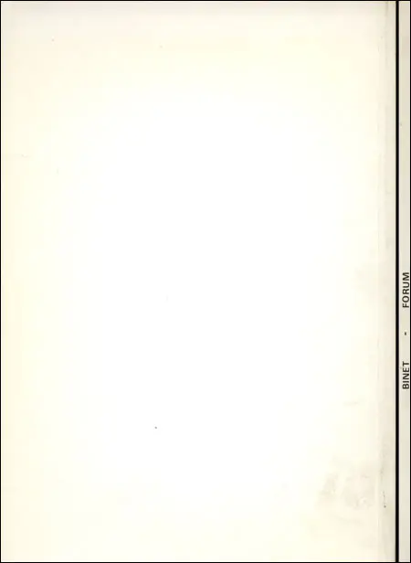 Verso de l'album Forum