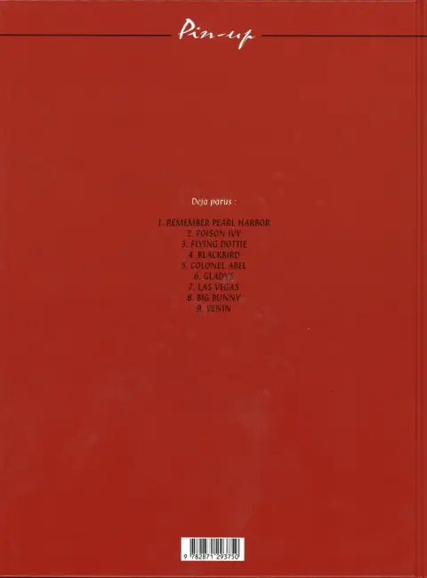 Verso de l'album Pin-up 5 Colonel Abel