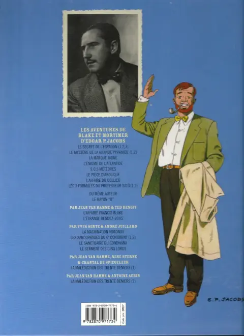 Verso de l'album Blake et Mortimer Tome 9 Le piège diabolique
