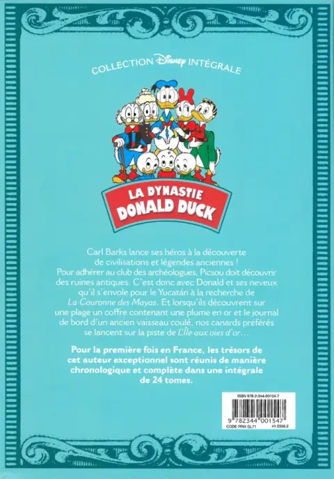 Verso de l'album La Dynastie Donald Duck Tome 14 Le Trésor des Mayas et autres histoires (1963 - 1964)