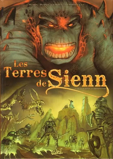 Couverture de l'album Les Terres de Sienn Tome 2 Le souffle d'Absynthe