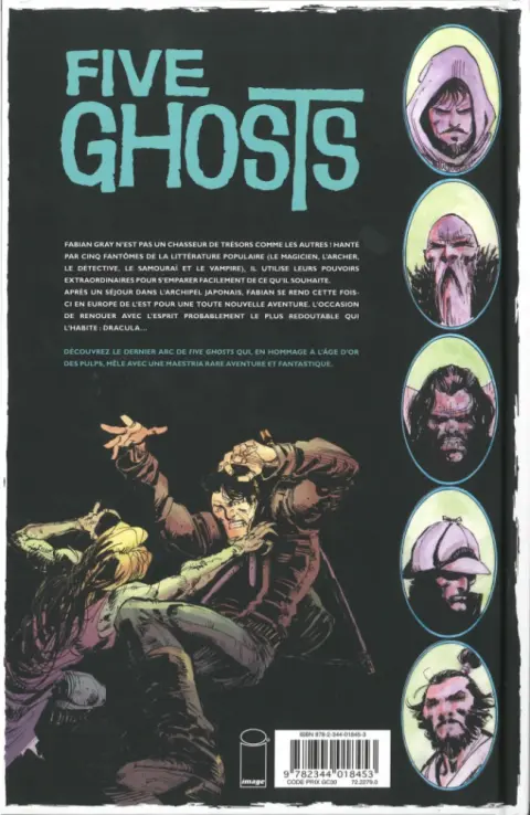 Verso de l'album Five Ghosts Tome 3 Des monstres et des hommes