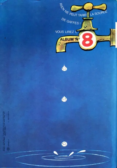 Verso de l'album Gaston Tome 7 Un gaffeur sachant gaffer