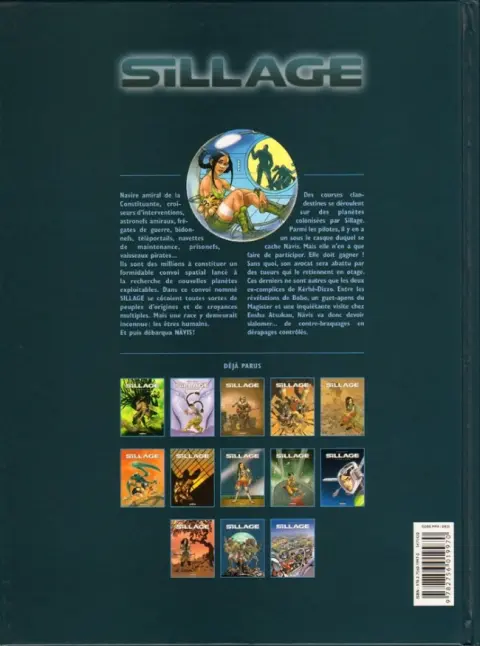 Verso de l'album Sillage Tome 13 Dérapage contrôlé