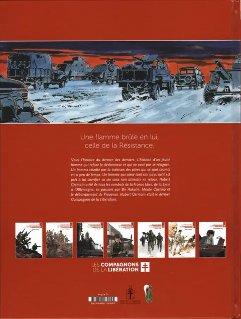 Verso de l'album Les compagnons de la Libération Tome 6 Hubert Germain
