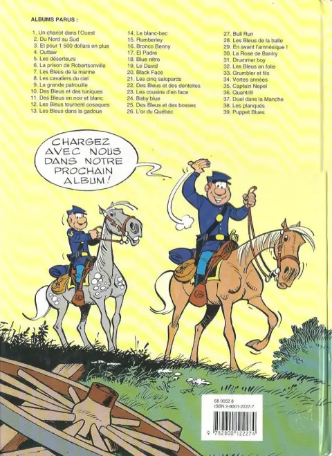 Verso de l'album Les Tuniques Bleues Tome 37 Duel dans la Manche