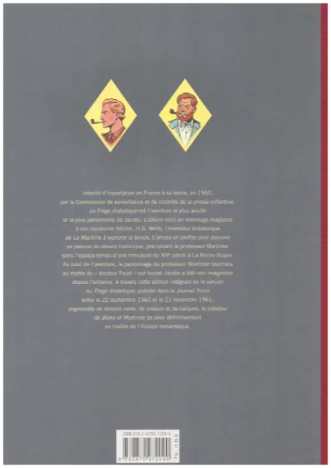 Verso de l'album Blake et Mortimer Tome 9 Le piège diabolique