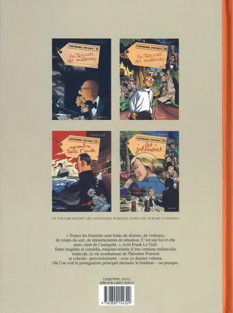 Verso de l'album Théodore Poussin L'intégrale 3