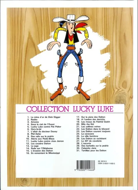 Verso de l'album Lucky Luke Tome 26 Les Dalton se rachètent