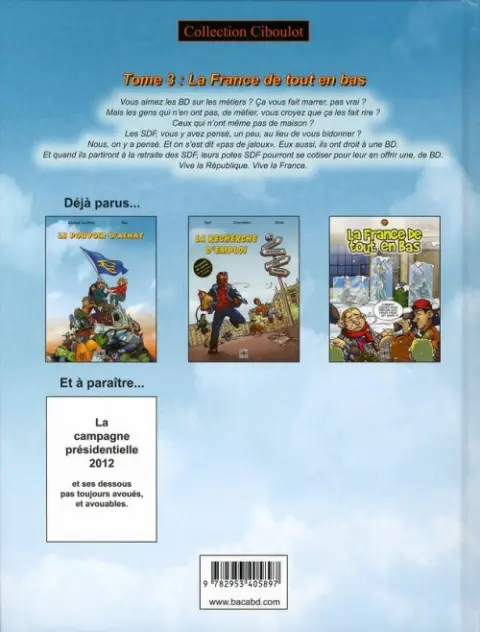 Verso de l'album Ciboulot Tome 3 La France de tout en bas