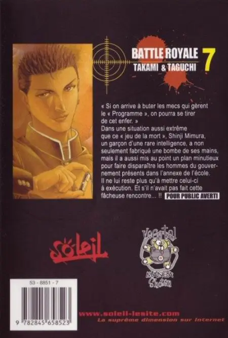 Verso de l'album Battle Royale 7 Bug