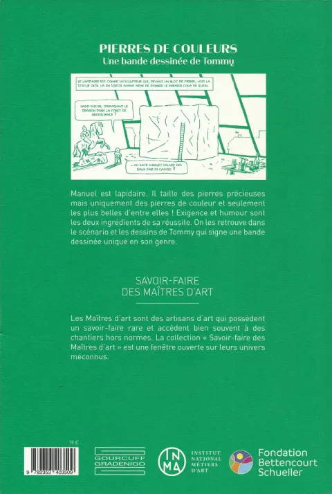 Verso de l'album Pierres de couleur