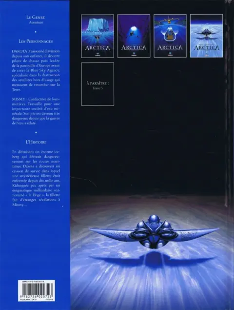 Verso de l'album Arctica Tome 4 Révélations