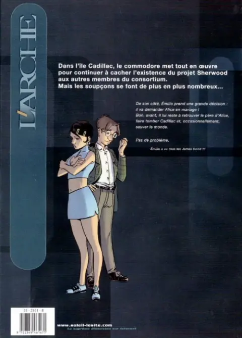 Verso de l'album L'Arche Tome 2 Frankenstein