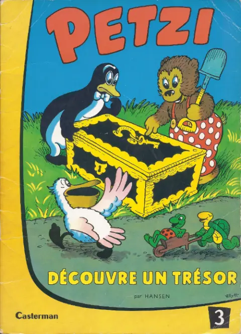 Couverture de l'album Petzi Tome 3 Petzi découvre un trésor