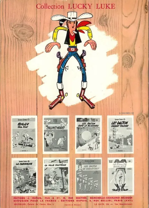Verso de l'album Lucky Luke Tome 27 Le 20ème de cavalerie