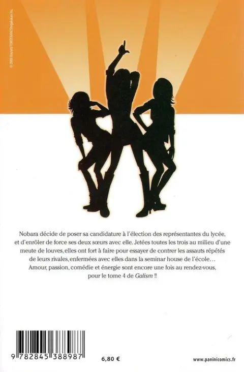 Verso de l'album Galism, sœurs de choc 4