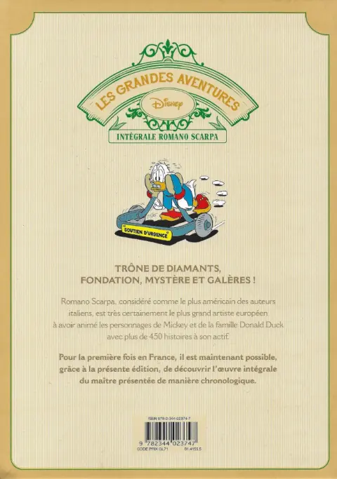 Verso de l'album Les Grandes aventures Disney Tome 3 1957/1959 : Picsou et le sage de Ulah-Ulah et autres histoires