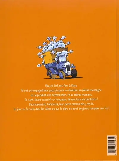 Verso de l'album Max et Zoé Tome 2 Un camion pour les moutons
