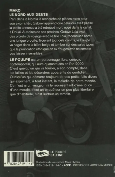 Verso de l'album Le Poulpe Le nord aux dents