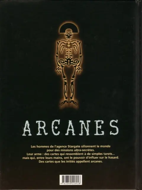Verso de l'album Arcanes 3 Le dossier Karadine