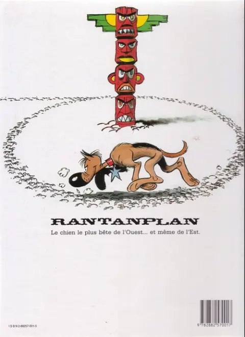 Verso de l'album Rantanplan Tome 1 La mascotte