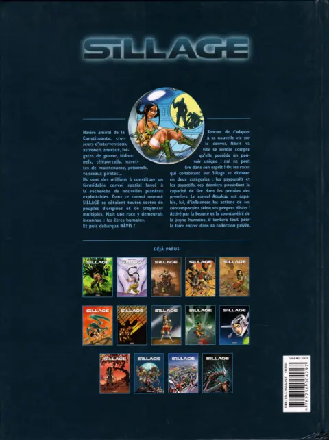 Verso de l'album Sillage Tome 2 Collection privée