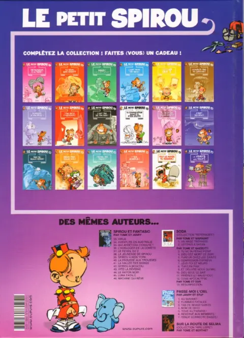 Verso de l'album Le Petit Spirou Tome 18 La Vérité sur tout !