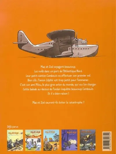 Verso de l'album Max et Zoé Tome 5 Le plus gros avion du monde