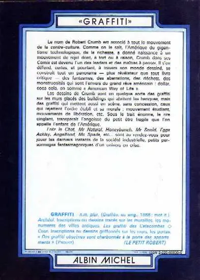 Verso de l'album Crumb