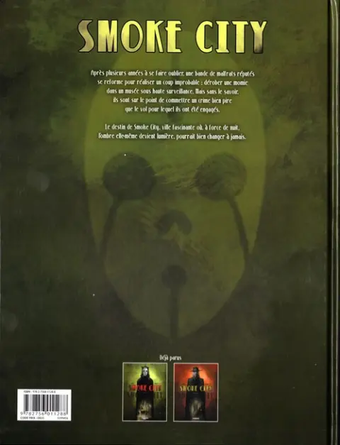 Verso de l'album Smoke city Tome 2