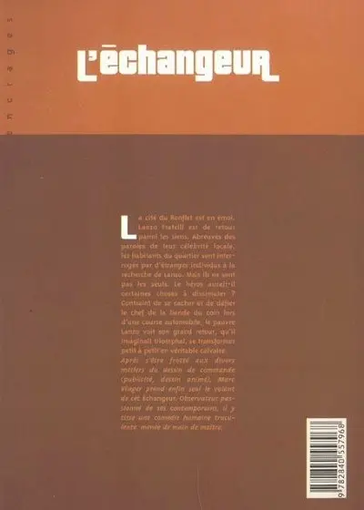 Verso de l'album L'Échangeur