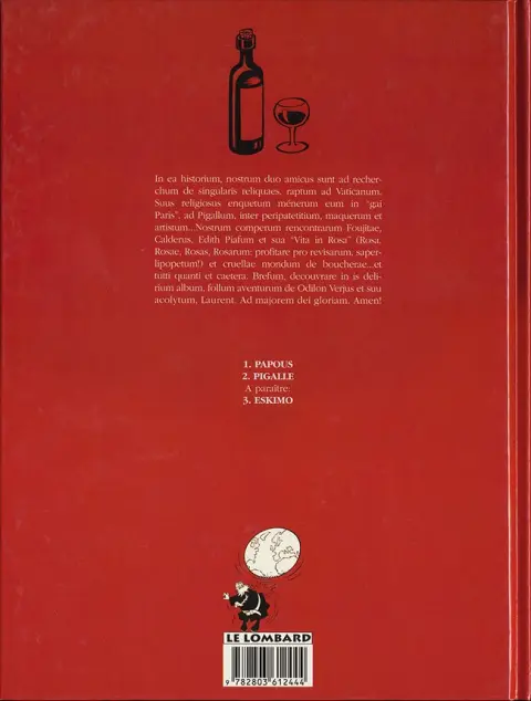 Verso de l'album Les exploits d'Odilon Verjus Tome 2 Pigalle