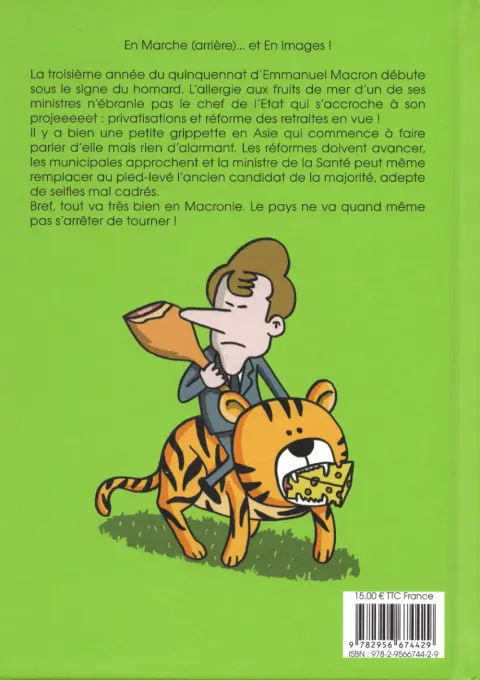 Verso de l'album Vivre en Macronie Année 3 Essayez la dictature et vous verrez ! - mai 2019-mai 2020