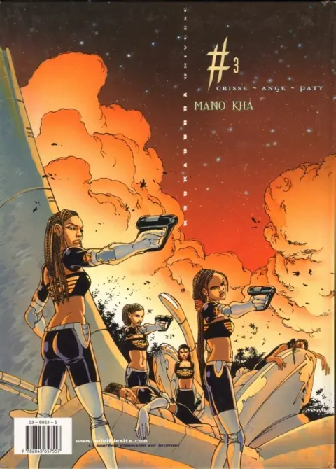 Verso de l'album Kookaburra Universe Tome 3 Mano Kha